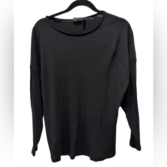 ASOS Maternity Batwing Ribbed Top in Black - Size US 2 - Picture 3 of 9